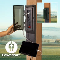 Backyard Discovery Arlington 12' x 12' Cedar Wood Outdoor Gazebo Pavilion with Hardtop Galvanized Steel Peak Roof, Snow Support, Wind Resistance, PowerPort, Shade for Garden, Patio, Deck, Entertaining